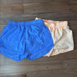 Nike Women's Lavendar and Orange Shorts
